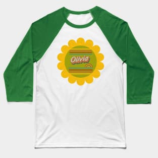 Olivia - vintage washed style Baseball T-Shirt